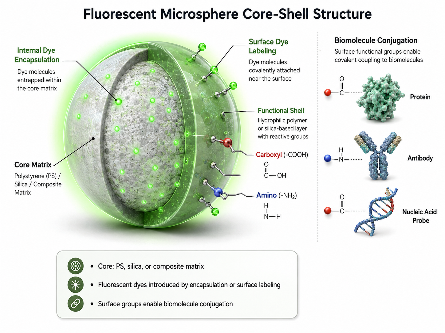 Schematic of the core-shell structure of fluorescent microspheres.png