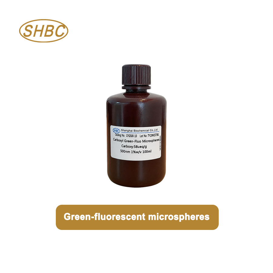 500nm Carboxyl Green-Fluo Microspheres CFG500-10 1%