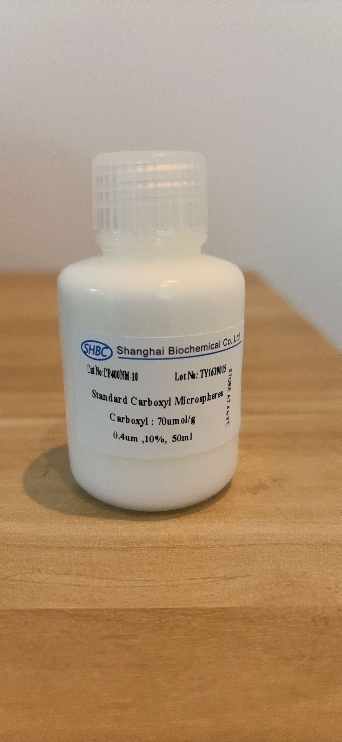 CP400NM-10 0.4μm Carboxyl Polystyrene Microspheres 10% Solids for Biomolecule Coupling