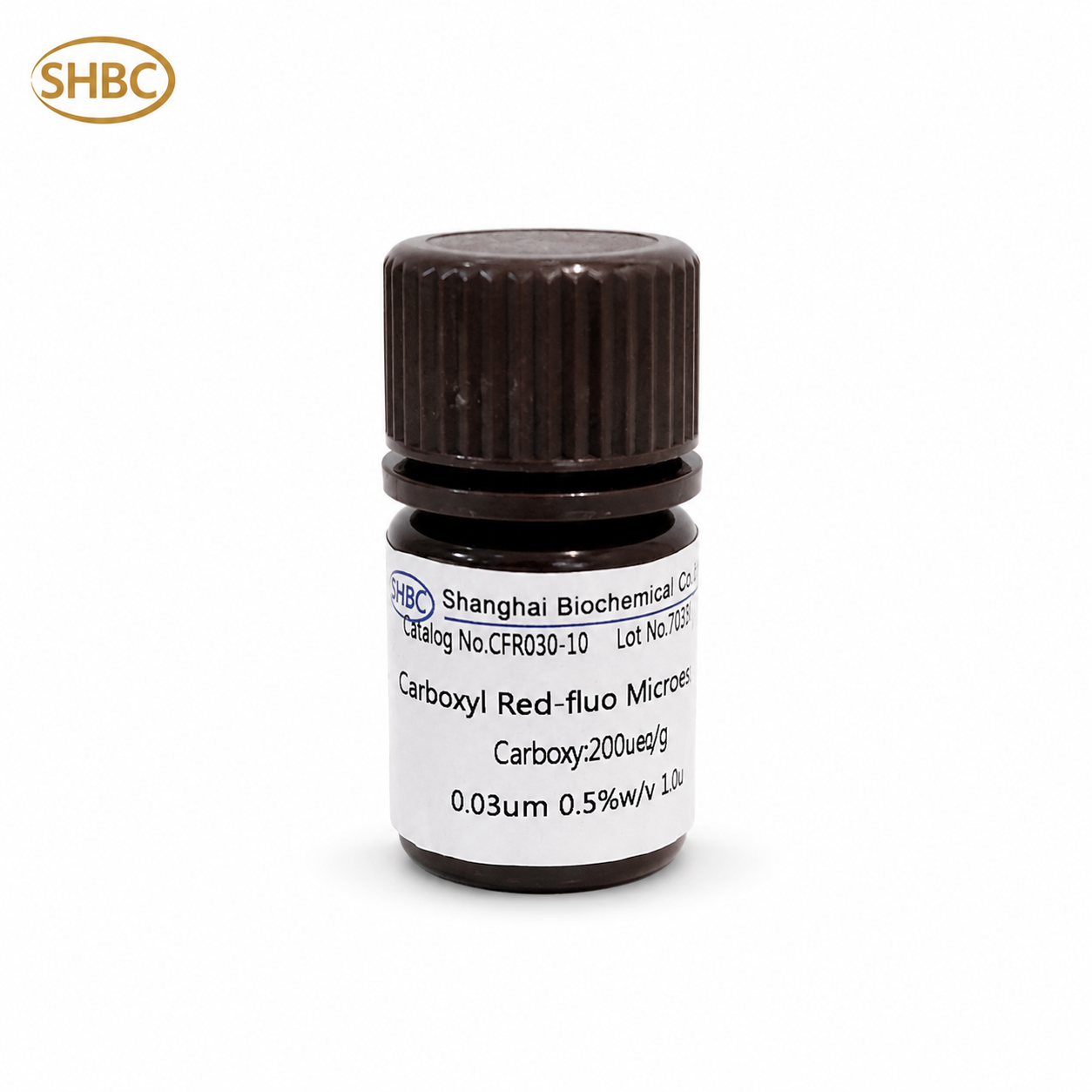 Microsfere carbossiliche rosso fluo da 30 nm CFR030-10 1%