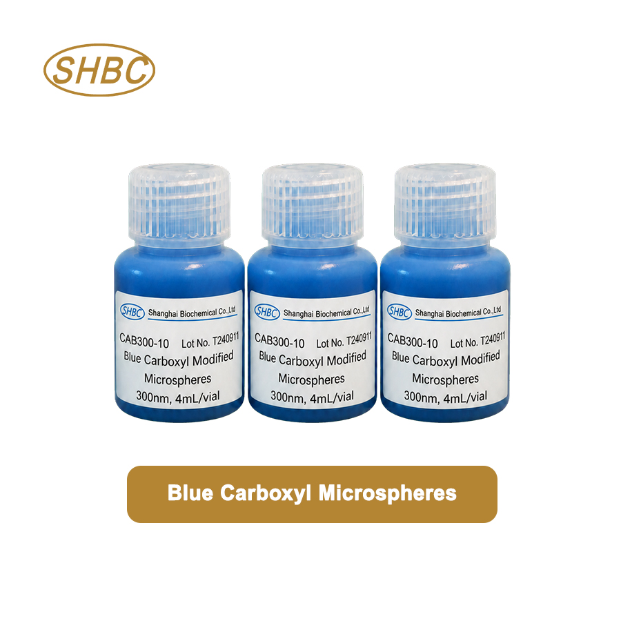 300nm Blue Carboxyl Microspheres CAB300-10 4%