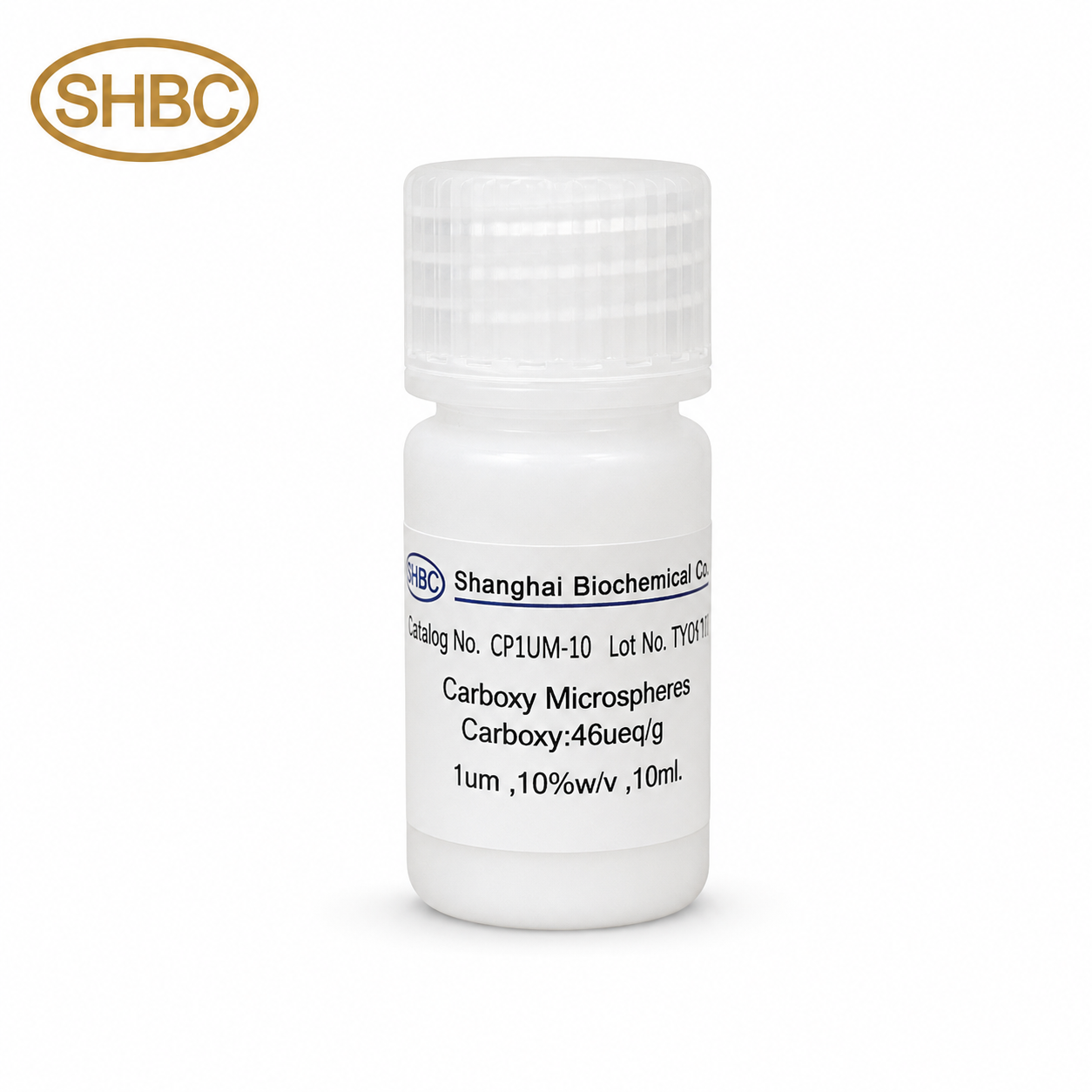 CP1UM-10 1μm Carboxyl Polystyrene Microspheres 5%/10% Solids for Biomolecule Coupling