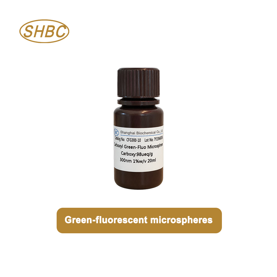 300nm Carboxyl Green-Fluo Microspheres CFG300-10 1%