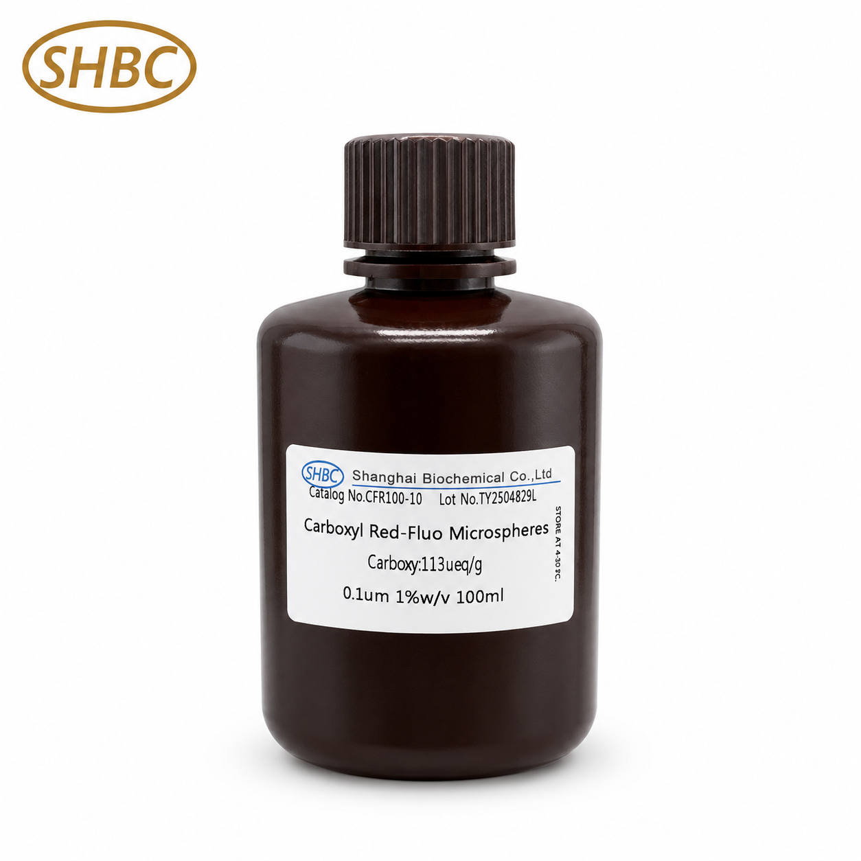  100nm Carboxyl Red-Fluo Microspheres CFR100-10 1%