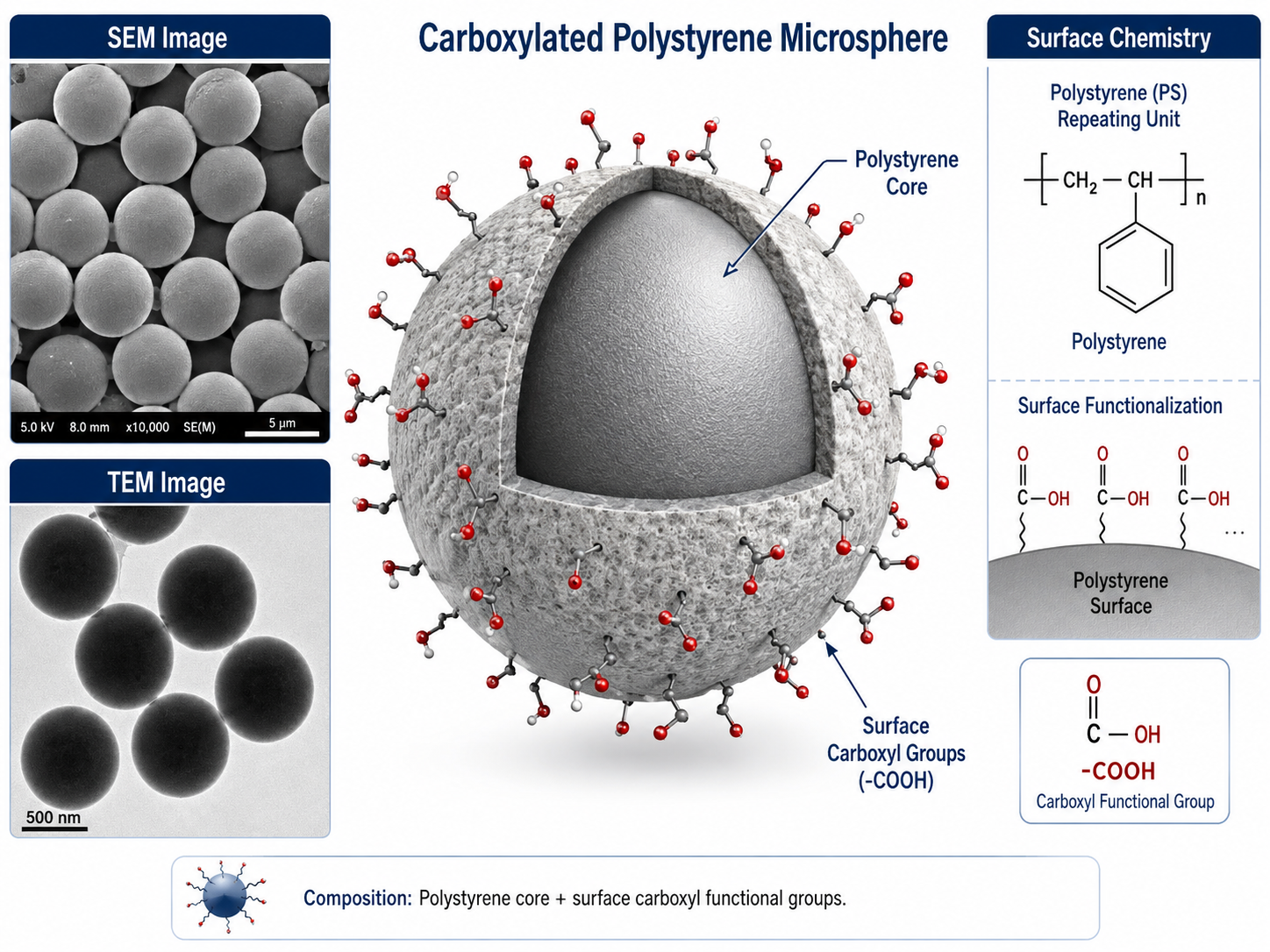 Structural schematic of carboxyl polystyrene microspheres-1.png